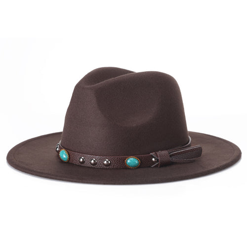 New Fashion Woolen Top Hat Jazz Hat For Men - SIMWILLZ 