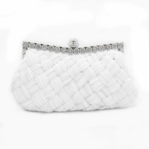 Diamond Bridal Clutch Bag Vouwjurk Vrouwelijke stoffen tas