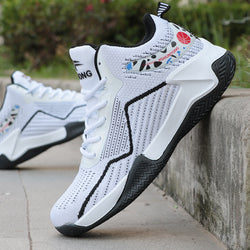 Basketball Shoes High Top Flying Woven Sneakers Breathable