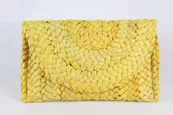 Corn Husk Straw Bag Clutch Female Large Capacity Clutch Hand-Woven Bag Mobile Phone Bag Coin Purse Japanese Korean