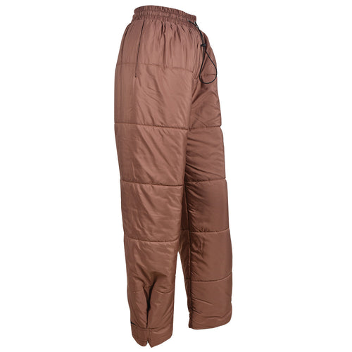 Herfst katoenen broek Thermische gewatteerde zak met trekkoord en elastische taille Katoenen broek met klittenband