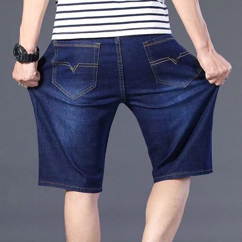 Plus Fat Plus Size Fat Man Denim Shorts Men's