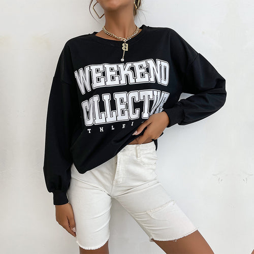 Long Sleeve Letter Graphic