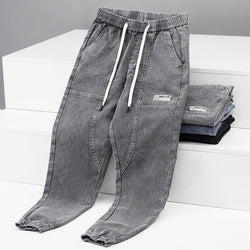 Denim Pants Men's Spring New  Casual Loose Harem Pants Trendy Brand