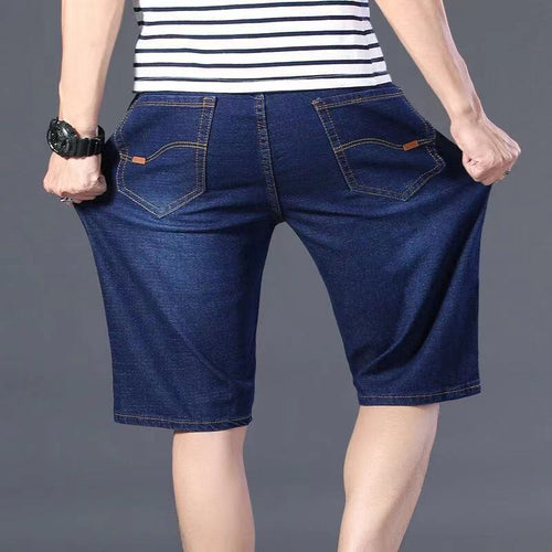 Plus Fat Plus Size Fat Man Denim Shorts Men's