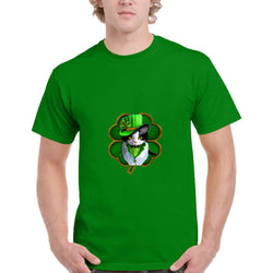 New Holiday Series St. Patrick's Day Green Print Men's Short-sleeved Round Neck T-shirt