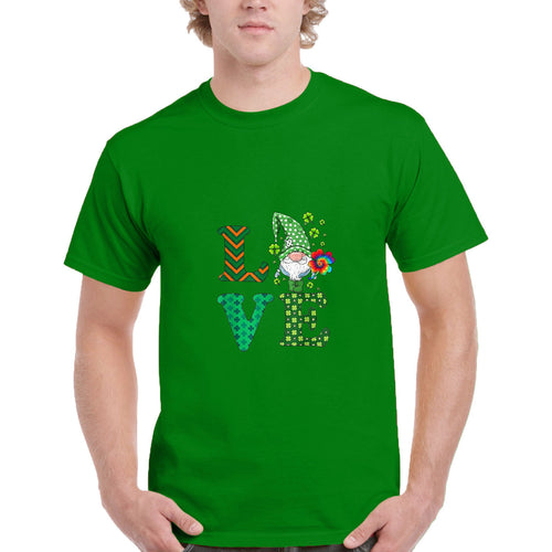 Nieuw Holiday Series St. Patrick's Day T-shirt voor heren met korte mouwen en ronde hals in groene print