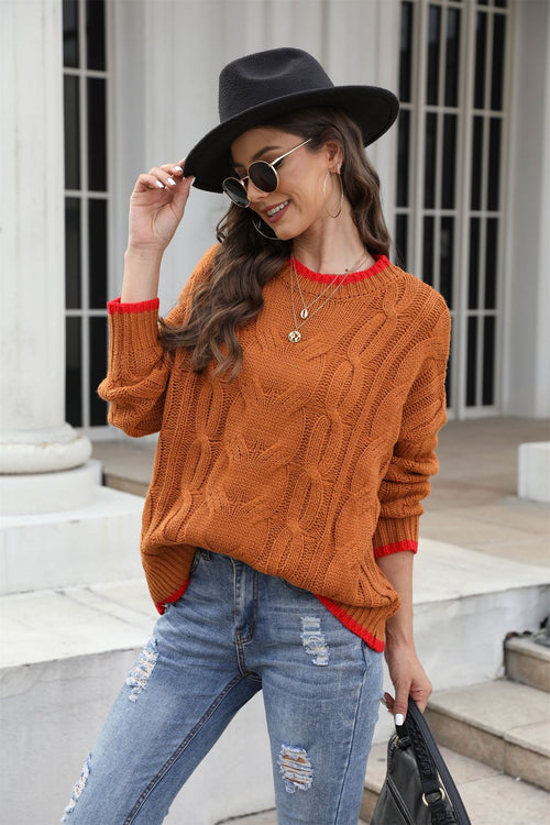 Loose Fitting Oversized Cable Knit