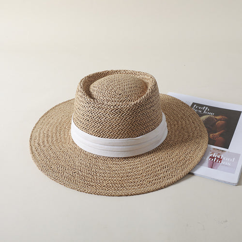 Britse stijl dames zomer zonwerende UV-bescherming buiten strandhoed emmer hoed kan namens worden verzonden 
