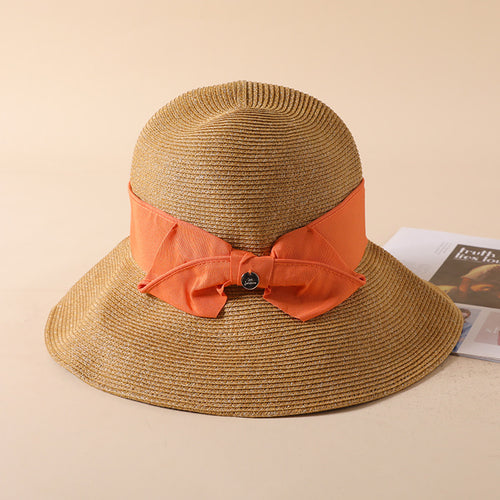 Broad-Brimmed Hat Wide Brim Straw Hat Sun Hat Women Summer Korean Beach Hat