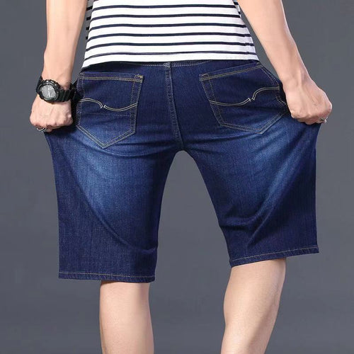 Plus Fat Plus Size Fat Man Denim Shorts Men's