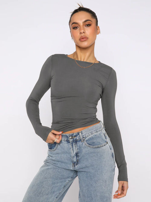 Tight Casual Long Sleeve Breathable Base Top