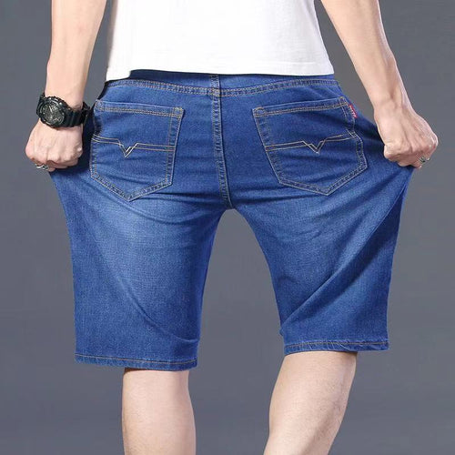 Plus Fat Plus Size Fat Man Denim Shorts Men's