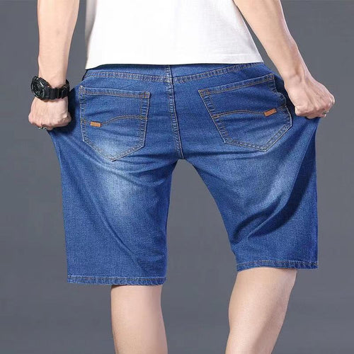 Plus Fat Plus Size Fat Man Denim Shorts Men's