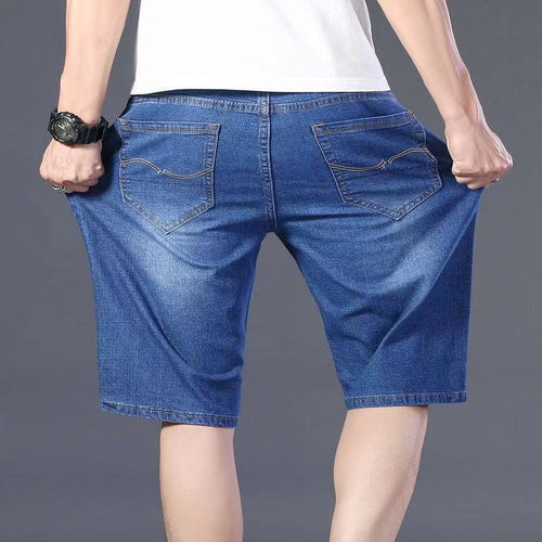 Plus Fat Plus Size Fat Man Denim Shorts Men's