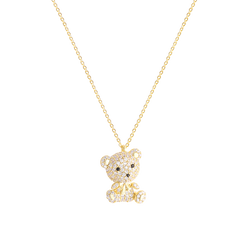 Cute Bear Necklace Female Clavicle Chain