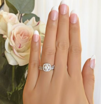 Paar ringen bruiloft verlovingsringen mode dames ingelegde diamanten ringen