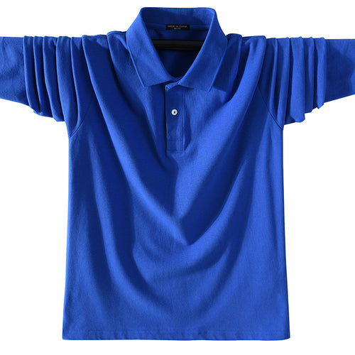 Heren T-shirt met lange mouwen en vierkante hals Sportpoloshirt