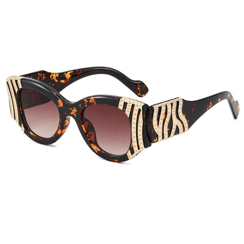 Net Red Sunglasses Female Ins  Trend Fashion Sunglasses Female Leopard Glasses
