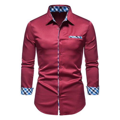 Casual Men's Long Sleeve Fashion Button Shirt - SIMWILLZ 