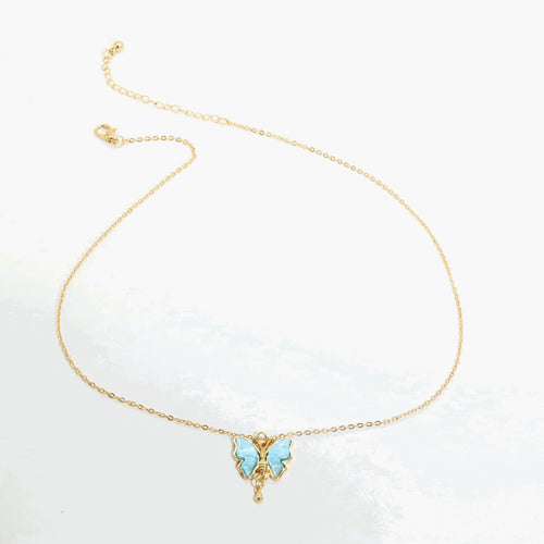 Female Butterfly Temperament Light Luxury Pendant Necklace