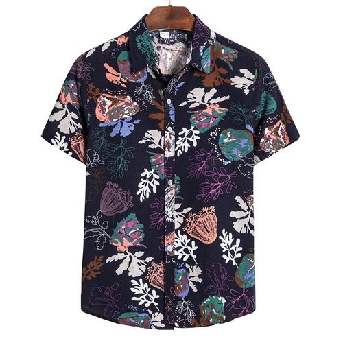 Men's Hawaiian Casual Button All-match Shirt - SIMWILLZ 