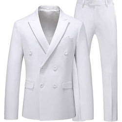 2 Pieces Slim Fit Casual Male Suits Set - SIMWILLZ 