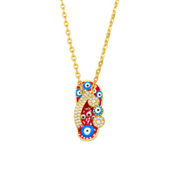 Flip-Flop Necklace Female Dripping Eye Pendant