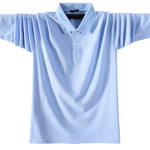Men Long Sleeve Square Neck T-Shirt Sports Polo Shirt