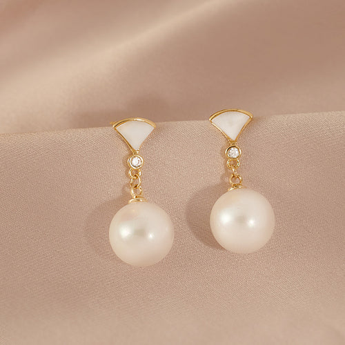 Pearl Earrings Female Summer Light Luxury Niche Design Earrings