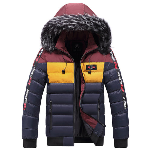 Winter Youth Hooded Jacket Men Thicken - SIMWILLZ 