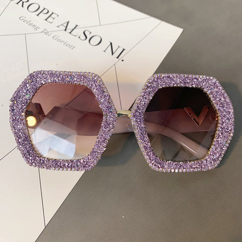 Exaggerated Glasses Female Sunglasses Sunglasses With Diamond